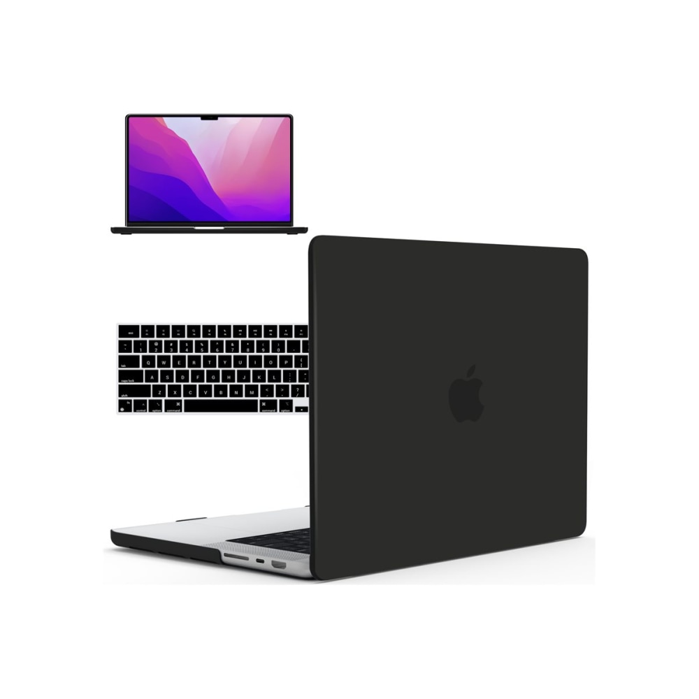 iBenzer Neon Party - Notebook shell case - 16in - black - for Macbook Pro 16.2in (Late 2021, Early 2023, Late 2023) MPN:LC-NPT-T16X-BK+1