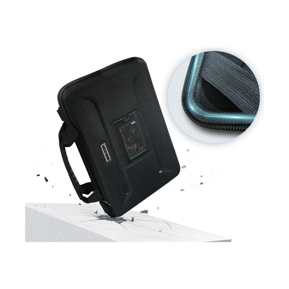 iBenzer Bumpect Stay-In - Notebook carrying case - EVA - rugged - 11in - 12in MPN:LS-EVA11-BK