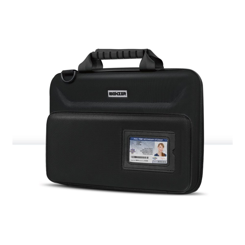 iBenzer Bumpect Stay-In - Notebook carrying case - with pocket - rugged - 11in - 12in MPN:LS-EVA11P-BK