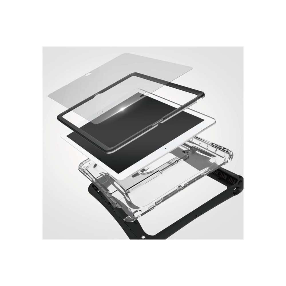 iBenzer Hexpact 2.0 - Protective case for tablet - transparent - for Apple 10.2-inch iPad (7th generation, 8th generation, 9th generation) MPN:IP9-HPE2021-BK