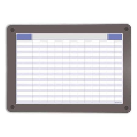 Planning Board, Glass, 18 1/2 in, 24 1/2 in, No Frame Frame, White, Gloss MPN:31131