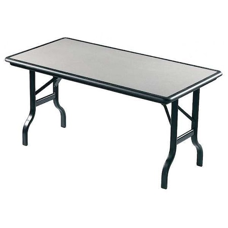 IndestrucTable Ultimate Folding Table, Granite Top, Black Frame, 30 in W x 96 in L x 29 in H MPN:65137