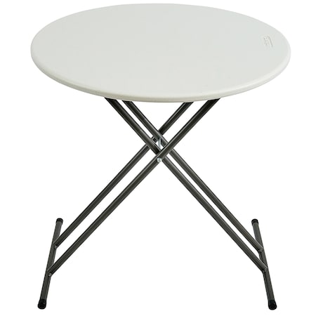 IndestrucTable Commercial Folding Table, Platinum Granite Top, 24 in W x 48 in L x 29 in H MPN:65503