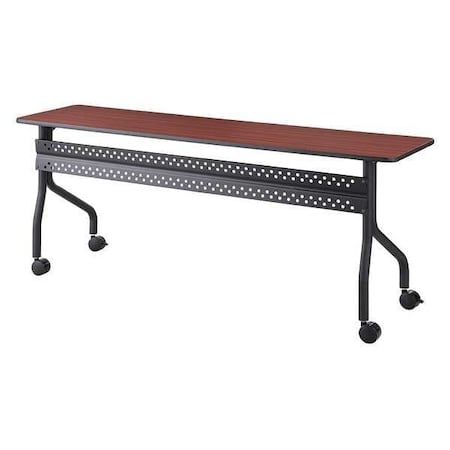 OfficeWorks Mobile Training Table, Gray Top, Charcoal Frame, 18 in W x 72 in L MPN:68068