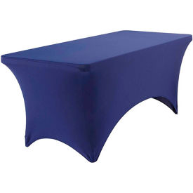 Iceberg Stretch Fabric Table Cover 6' Blue 16526