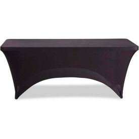 Iceberg Stretch Fabric Table Cover 8' Black 16531