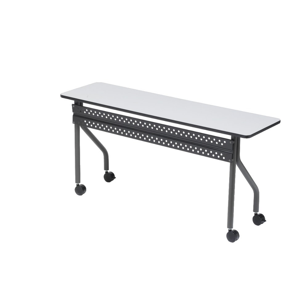 Iceberg OfficeWorks 60inW Mobile Training Table, Rectangle, Gray MPN:68057
