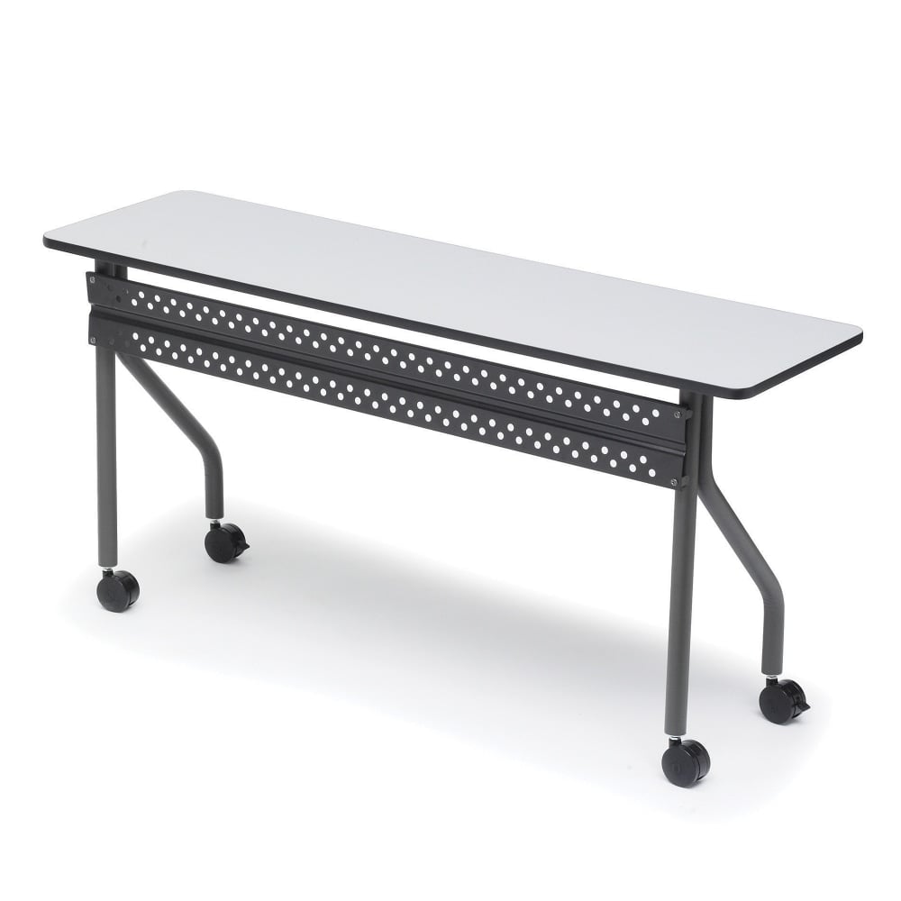 Iceberg OfficeWorks Mobile Training Table, Rectangle, Gray MPN:68067