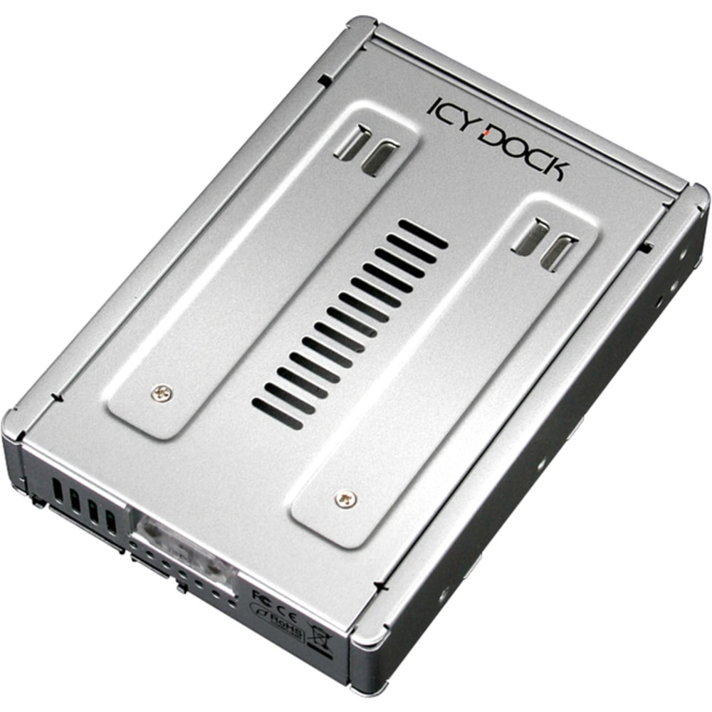 Icy Dock MB982SP-1s Drive Enclosure Internal - Silver - 1 x Total Bay - 1 x 3.5in Bay MPN:MB982SP-1S