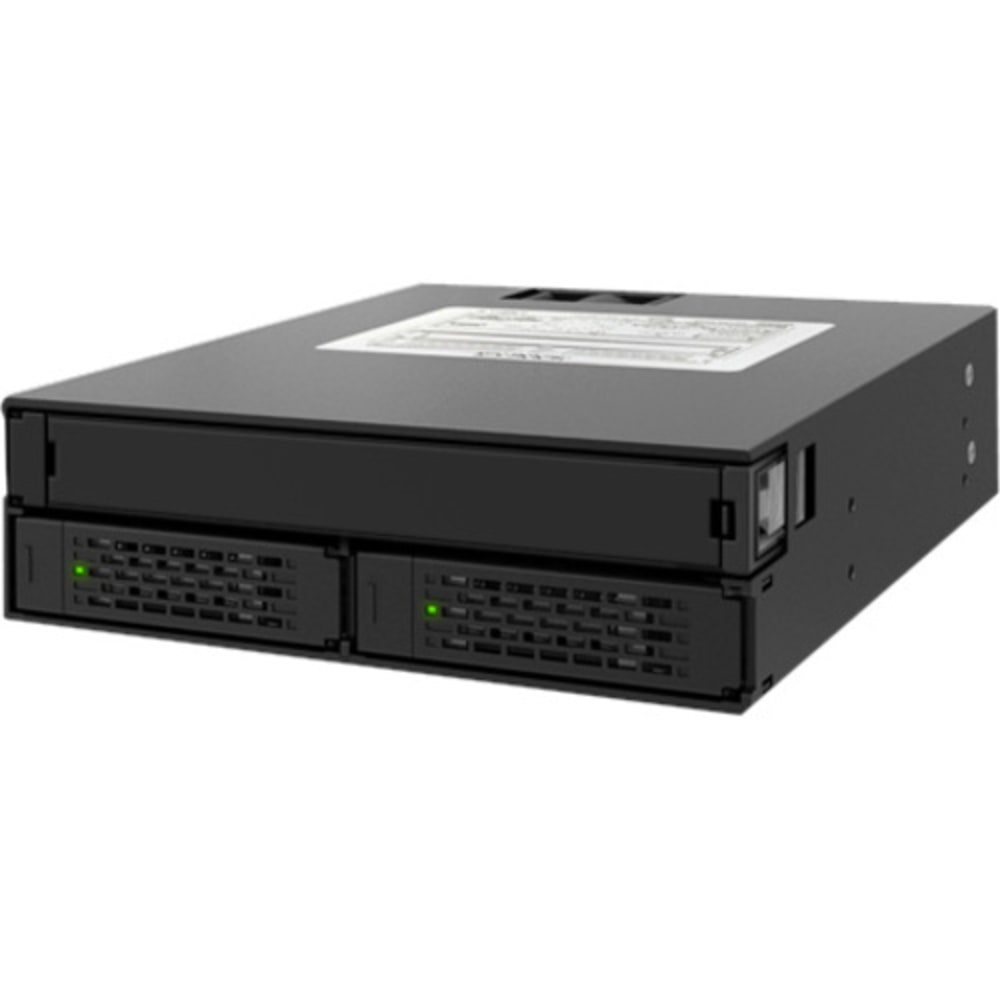 Icy Dock MB994IPO-3SB Drive Bay Adapter Serial ATA, Serial Attached SCSI (SAS) - Serial ATA Host Interface Internal - Matte Black - 3 x Total Bay - 1 x 5.25in Bay - 2 x 2.5in Bay - 6 Gbit/s Data Transfer Rate MPN:MB994IPO-3SB