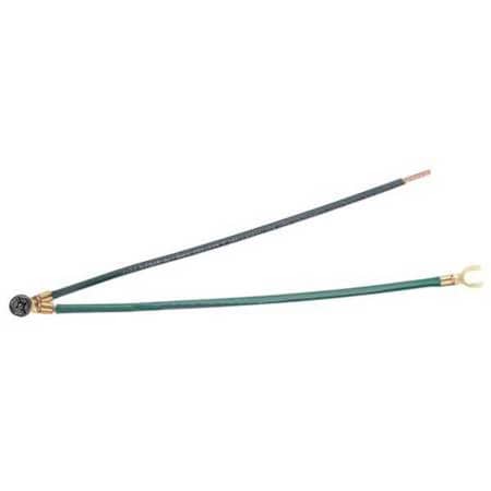 Grounding Tail, 2-Wire, PT, Fork, Green, Pk25 MPN:30-3287