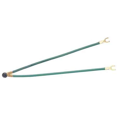 Grounding Tail, 2-Wire, 2 Forks, Green, Pk25 MPN:30-3288
