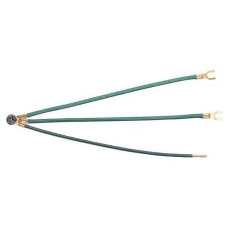 Grounding Tail, 3Wire, PT, 2Fork, Green, Pk25 MPN:30-3289