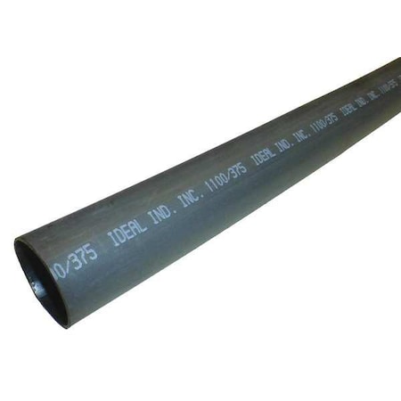 Adhesive Lined Heat Shrink Tube, Heavy Wall, 3:1 I.D. Shrink Ratio, 1.1 in I.D. Before Shrinking, Black, 5 PK MPN:46-354
