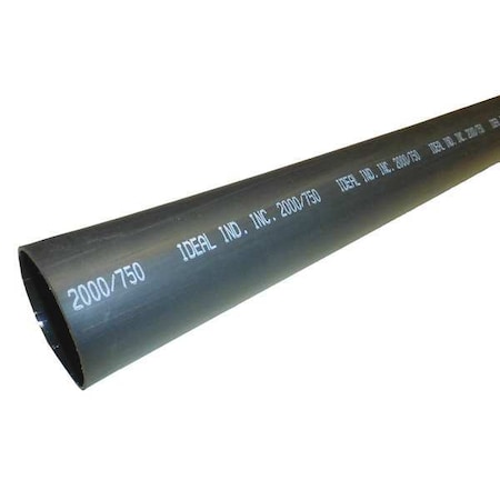 Adhesive Lined Heat Shrink Tube, Heavy Wall, 3:1 I.D. Shrink Ratio, 2 in I.D. Before Shrinking, Black, 4 ft, 2 PK MPN:46-372