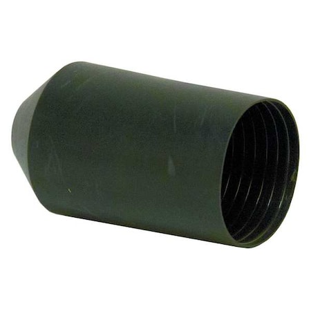 Adhesive Lined Heat Shrink End Cap, Medium Wall, 3:1 I.D. Shrink Ratio, Black, 5.13 in, 5 PK MPN:46-384