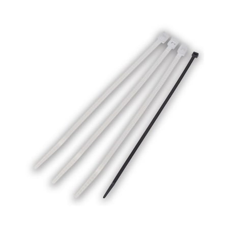 Cable Tie, 8 in L, 2-3/8 in Max Bundle Dia., Natural, Nylon, 40 lb Strength, 1000 PK MPN:IT2I-M