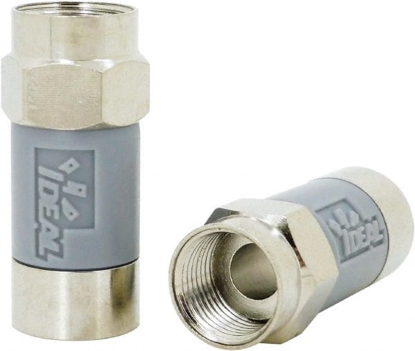 Straight, F Type Compression Coaxial Connector MPN:85-068