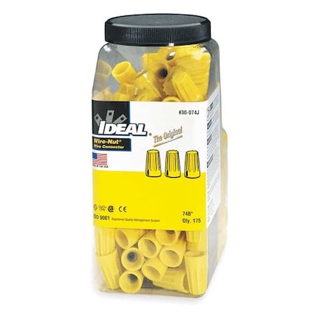 175 Per Jar Ylw Wire-Nutconnector MPN:30-074J