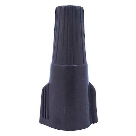 Twist-On Wire Connector, 10 AWG Max, Gray, Thermoplastic Polyester Insulation, 600 V, 25 PK MPN:30-1160