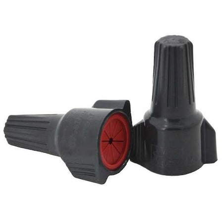 Twist-On Wire Connector, 8 AWG Max, Gray, Red, Thermoplastic Polyester Insulation, 600 V, 20 PK MPN:30-1162P