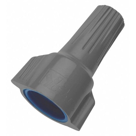 Twist-On Wire Connector, 6 AWG Max, Blue, Gray, Thermoplastic Polyester Insulation, 600 V, 50 PK MPN:30-1263J