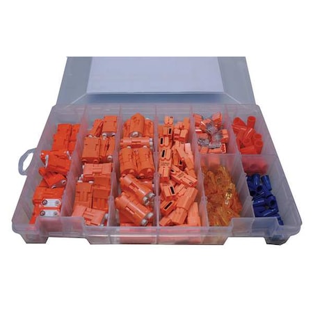 Twist-On Wire Connector, 12 AWG Max, 2 Port, Orange, Nylon Insulation, 600 V MPN:30-2255