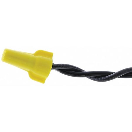 Twist-On Wire Connector, 10 AWG Max, Yellow, Thermoplastic Polyester Insulation, 600 V, 225 PK MPN:30-451J
