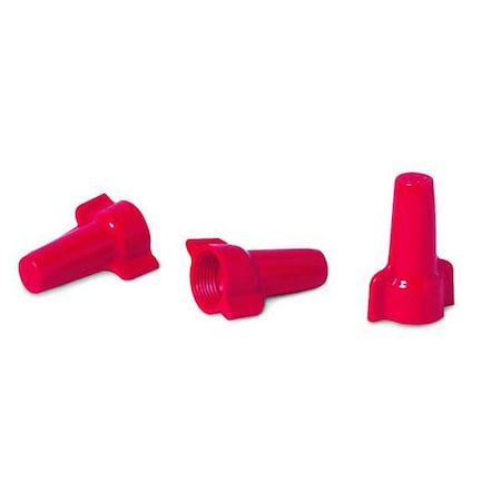 Twist-On Wire Connector, 8 AWG Max, Red, Thermoplastic Polyester Insulation, 600 V, 300 PK MPN:30-452J