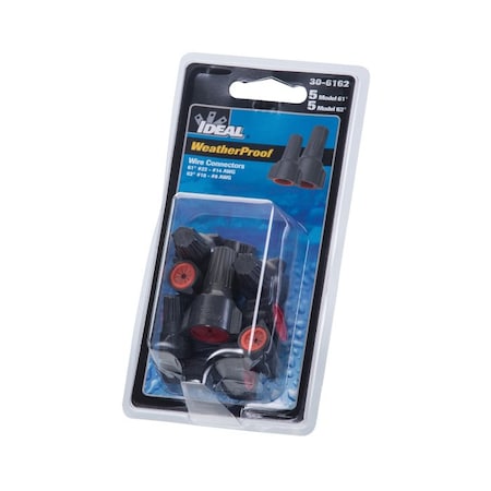 Twist-On Wire Connector, 8 AWG Max, Multicolored, 600 V, 10 PK MPN:30-6162