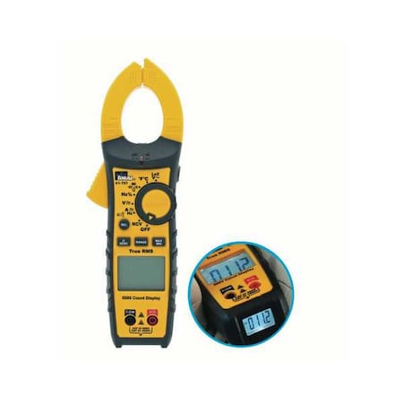 Clamp Meter, Dual Backlit, 600 A A, 1.4 in (36 mm) Jaw Capacity MPN:61-757