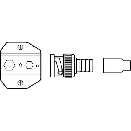 Crimping Die, Connector Type BNC, TNC MPN:30-573