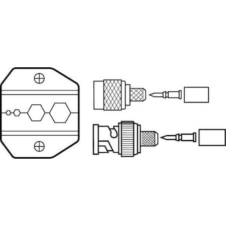 Crimping Die, Connector Type Hex Crimp MPN:30-578
