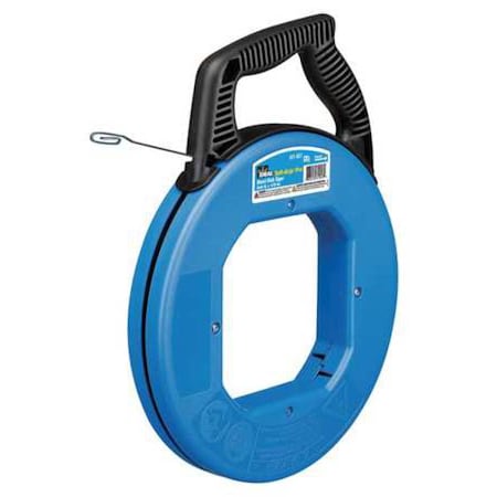 Fish Tape, 1/8 In x 120 ft, Blued Steel MPN:31-056