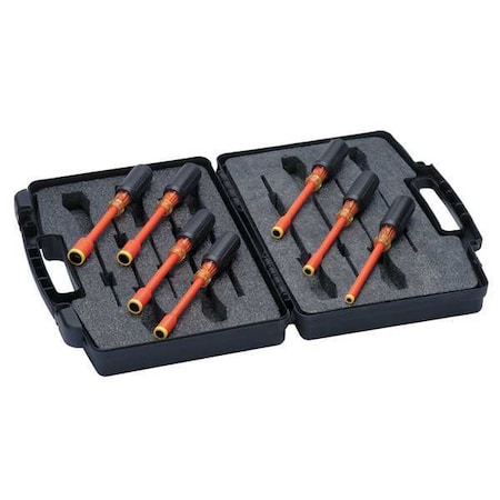 Nut Driver Set, 7 Pieces, SAE, Solid, Ins MPN:35-9104