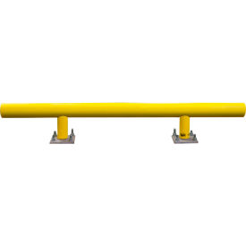 Ideal Shield® Heavy Duty One-Line Guard Rail Steel & HDPE Plastic 96