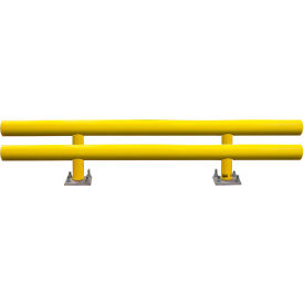Ideal Shield® Heavy Duty Two-Line Guard Rail Steel & HDPE Plastic 120