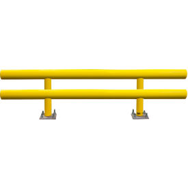 Ideal Shield® Heavy Duty Two-Line Guard Rail Steel & HDPE Plastic 120