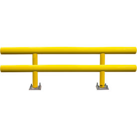 Ideal Shield® Heavy Duty Two-Line Guard Rail Steel & HDPE Plastic 120