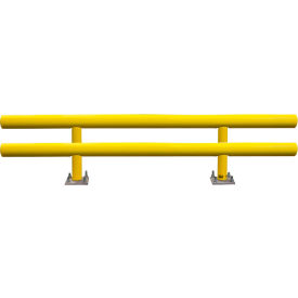 Ideal Shield® Heavy Duty Two-Line Guard Rail Steel & HDPE Plastic 144