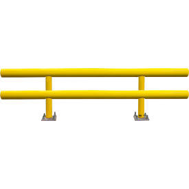 Ideal Shield® Heavy Duty Two-Line Guard Rail Steel & HDPE Plastic 144