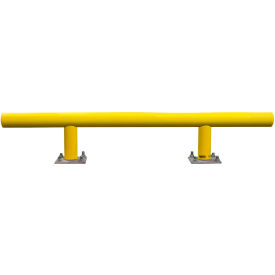 Ideal Shield® Standard One-Line Guard Rail Steel & HDPE Plastic 72