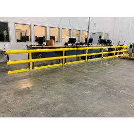Ideal Shield® Standard Two-Line Guard Rail Steel & HDPE Plastic 120