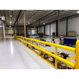 Ideal Shield® Standard Two-Line Guard Rail Steel & HDPE Plastic 120