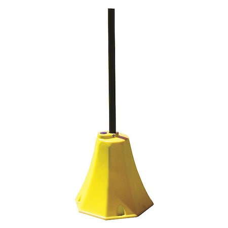 Sign Base, Polyethylene, Yellow MPN:OCT-YL-96-BK