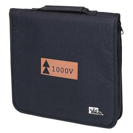 Tool Bag, Black, Nylon, 9 Pockets MPN:35-9350