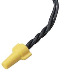 Wing Twist-On Wire Connector: Yellow, Flame-Retardant, 2 AWG MPN:30-451J