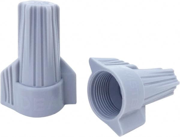 Wing Twist-On Wire Connector: Gray, Flame-Retardant, 2 AWG MPN:30-642