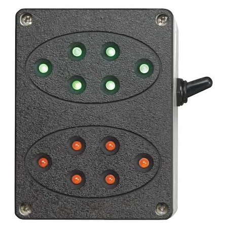Interior Traffic Lights, Plastic, Black MPN:60-5412-U