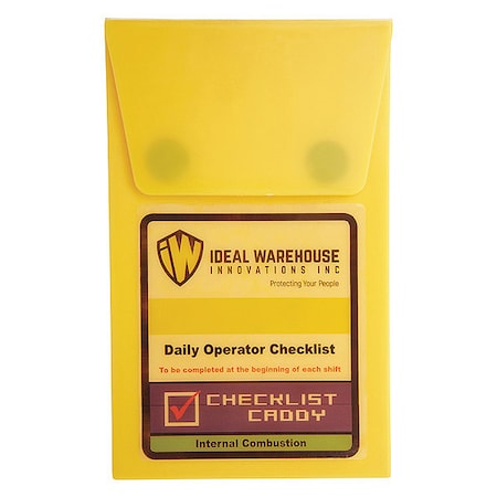 Daily Operator Checklist, Yellow, 4 1/2